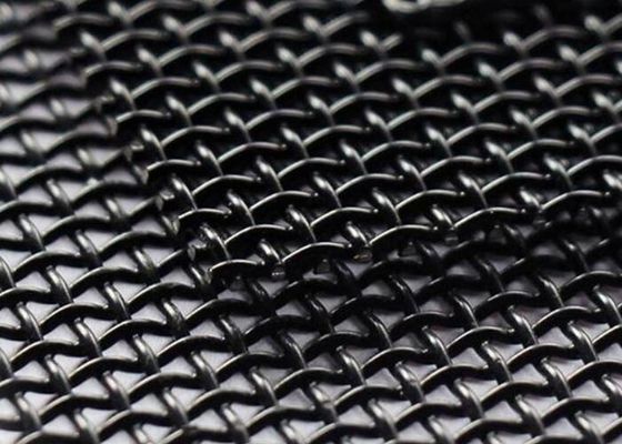 Door Stainless Steel Wire Mesh Sheets , Black 1x1 14 Gauge Wire Mesh