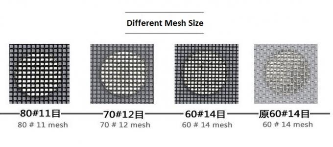0.8m m Ss316 negro que deslizan la red de mosquito para la rociadura del polvo de Windows 0